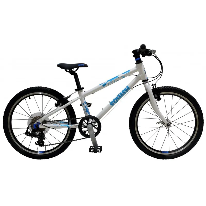 Squish 20 Inch Wheel Lightweight Kids Bike in White and Blue